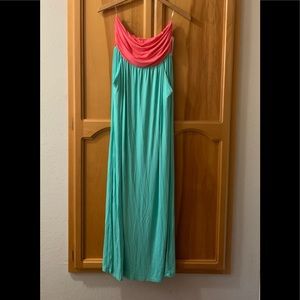 NWT Blue Door Boutique two tone maxi dress